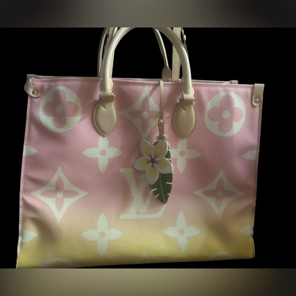 Louis Vuitton Pink and Yellow Gradient Tote